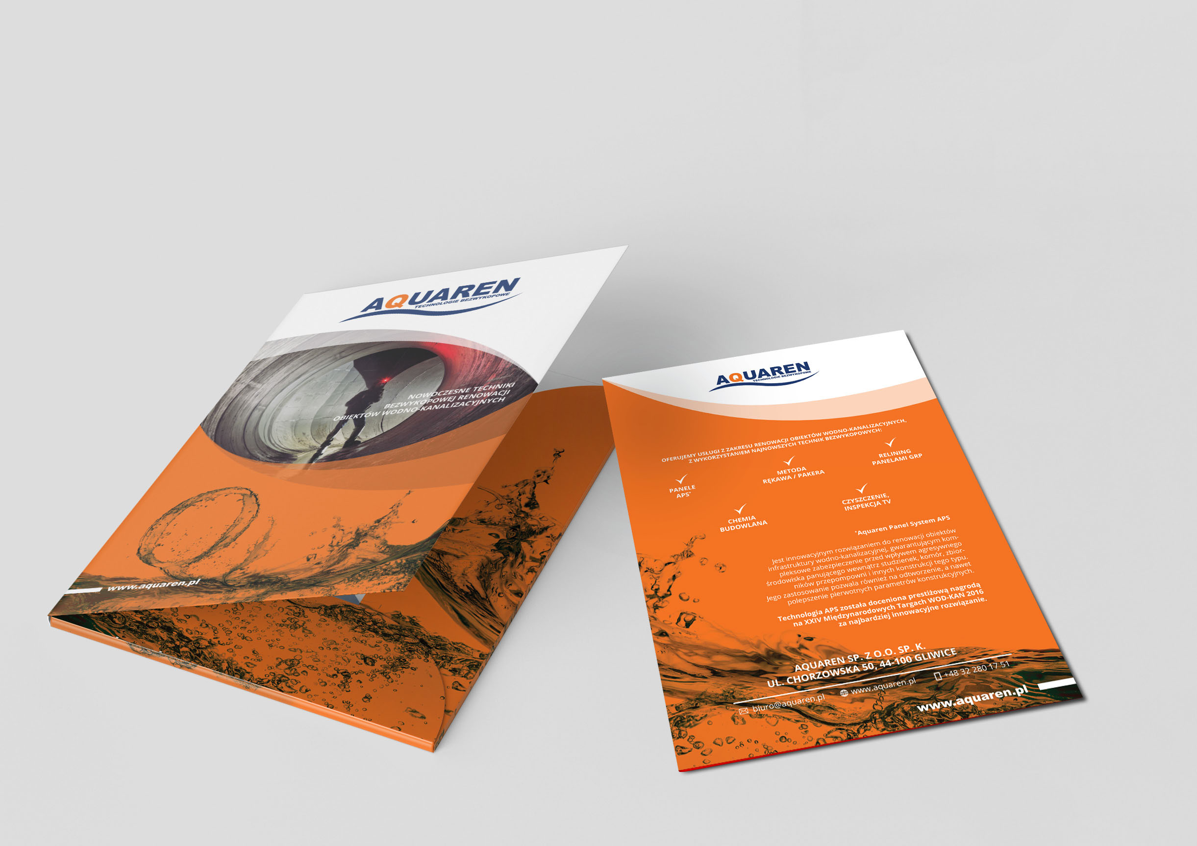 Bi fold leaflet mockup